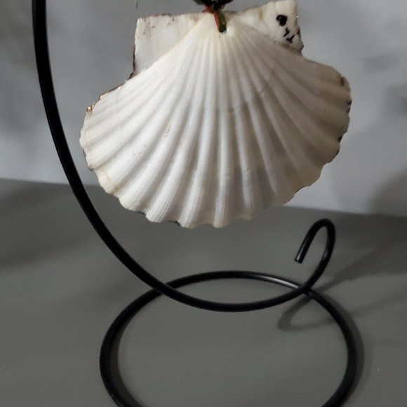 Mckenzie Childs Inspired Scallop Shell Ornament ⚜️🖤⚜️ - Picture 5 of 6
